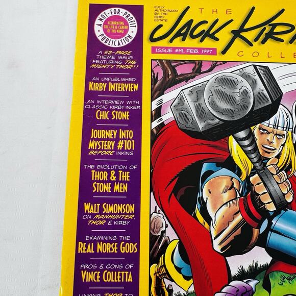 The Jack Kirby Collector Magazine #14 Thor W/ Silver Surfer Back Cover - Picture 3 of 6